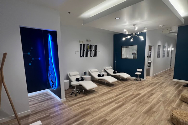 The interior of the DripBar South Reno office